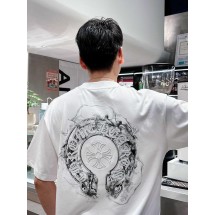 크롬하츠 프린트 라운드넥 반팔 (해외배송)
