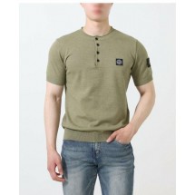 스톤아일랜드 나침반 패치 라운드 넥 반팔니트 (국내배송)