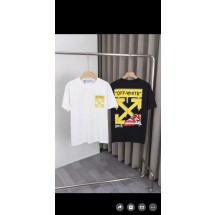 오프화이트 애로우 로고 코튼 반팔 (국내배송)