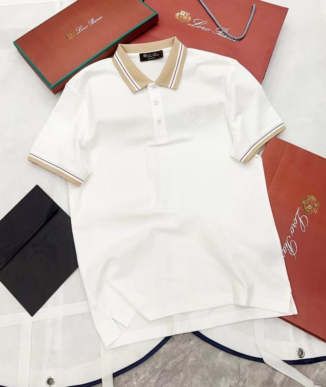 로로피아나 Loro Piana 남성 롤넥 반팔 (국내배송)