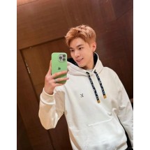 루이비통 다이아몬드 플라워 로프 프린트 후드 긴팔 (해외배송)