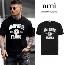 아미 PARIS FRANCE Logo Cotton 반팔 (국내배송)