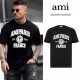 아미 PARIS FRANCE Logo Cotton 반팔 (국내배송)