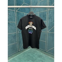 발렌시아가 자수 문자 라운드넥 반팔 (해외배송)