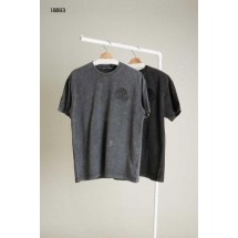 크롬하츠 크로스패치 가먼트다잉 빈티지 라운드 반팔 (국내배송)