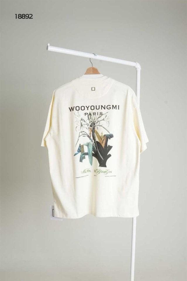 우영미 플라워 프린팅 오버핏 반팔 (국내배송)