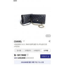 샤넬 클래식 WOC 캐비어 블랙 미니백  (국내배송)