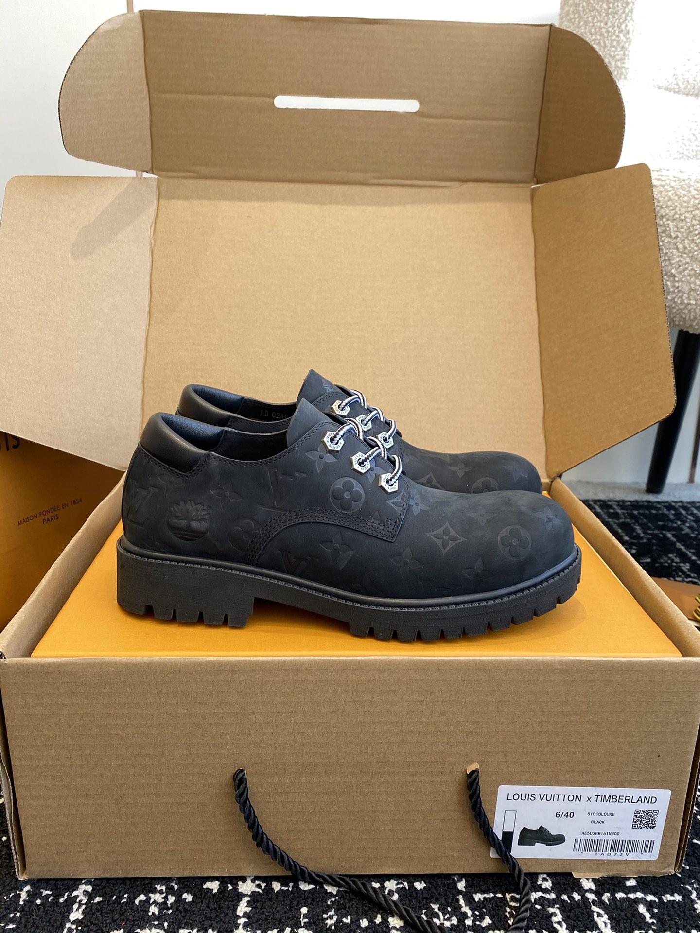 루이비통 LV x Timberland 로우탑 엠보싱 남성 로퍼 (해외배송)