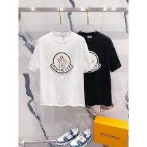 몽클레어 신상 오뚜기 레터링 자수로고 코튼라운드 반팔 (국내배송)