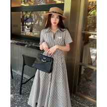 프라다 카라넥 스트라이프 드레스 (국내배송)