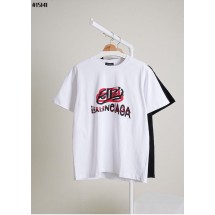 발렌시아가 더블 B 그래픽 코튼 반팔 (국내배송)