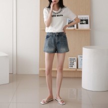 메종마르지엘라 포켓4 스티치 데님 쇼츠 (국내배송)