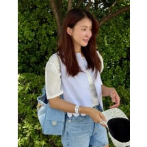 샤넬 25 스몰 핸드백 워시드 데님&골드메탈블루 (국내배송)