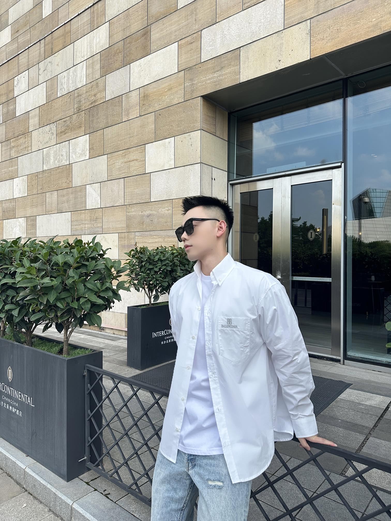 발렌시아가 나노 BB 자수 셔츠 (해외배송)