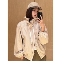 루이비통 레트로 페탈 스탠드 칼라 라이트 베이지 재킷 (해외배송)