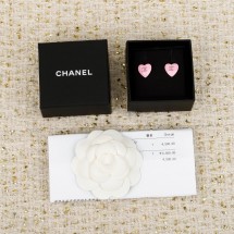 샤넬 핑크 하트 더블 C 스터드 귀걸이 (정품급 해외배송)