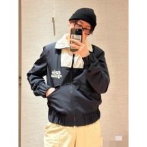 루이비통 케이블 니트 칼라 플로럴 자수 지퍼업 재킷 (해외배송)