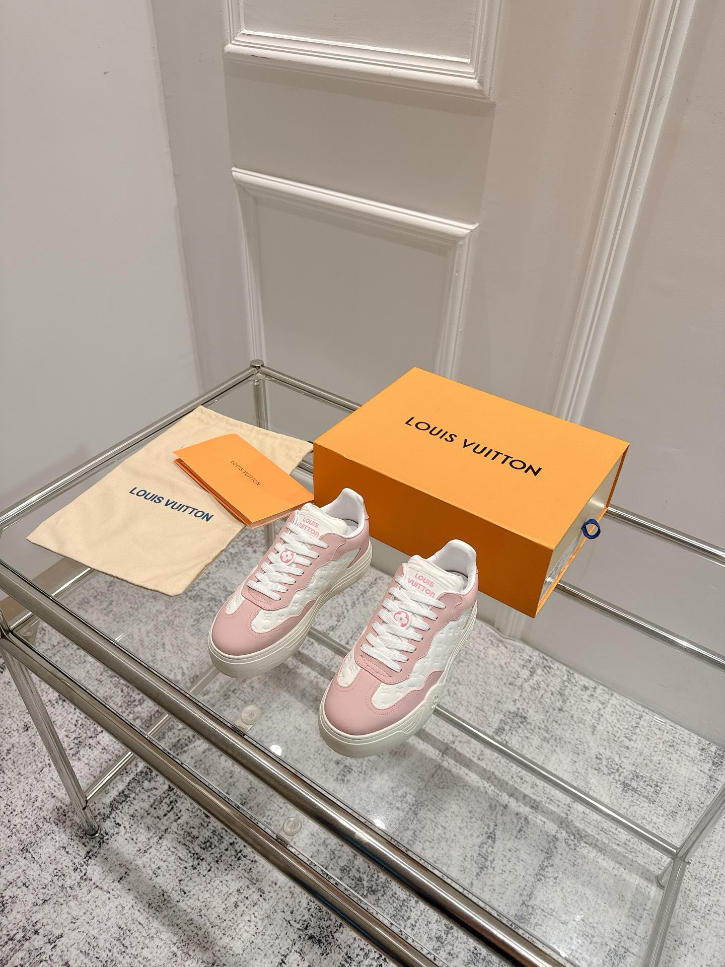 루이비통 GROOVY PLATFORM 캐주얼 스니커즈 (해외배송)